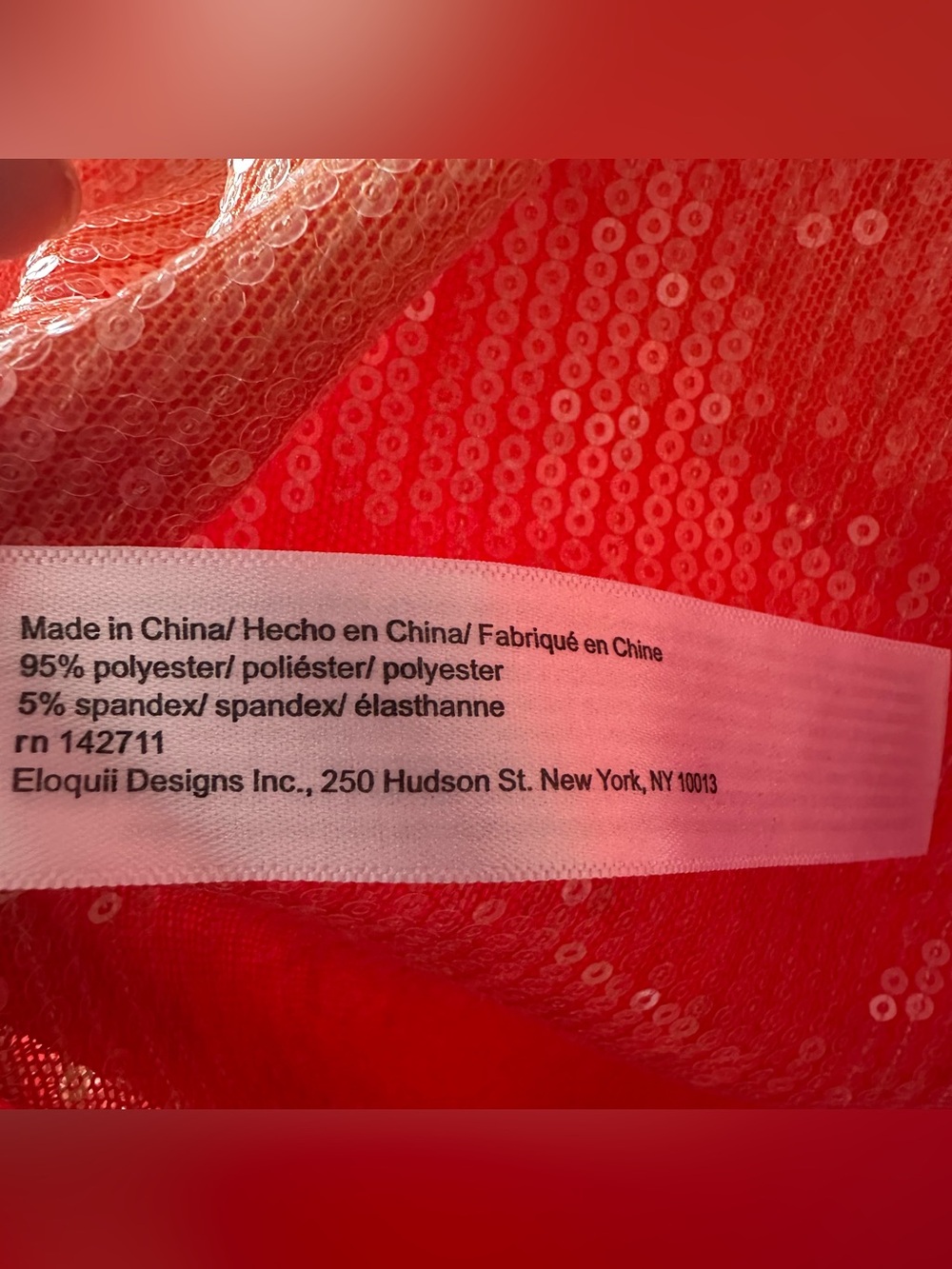 Eloquii Halter Sequin Midi Slip Dress Coral Ombre Size 14 Cocktail Party - Picture 8 of 8